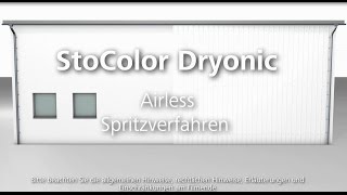 StoColor Dryonic – Airless Spritzverfahren [upl. by Eoin]