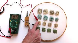 ETextile Sensor Experiments Tufting With Conductive Thread [upl. by Aley]