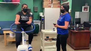 FGCU ES Astrand Rhyming Cycle Ergometer Test  2020 [upl. by Aianat]