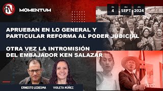 Aprueban en lo general y particular reforma al Poder Judicial Otra vez intromisión de Ken Salazar [upl. by Akemal]