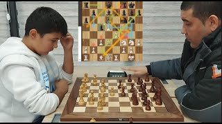 2 BRILLIANT  MOVES IN ONE GAME KhasanovBilolkhujaLR2200 vs Djamalov Fazil2059 Intellect [upl. by Naihr]