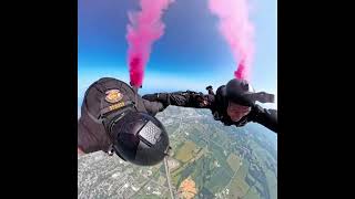 Footage from skydivers cameras shows perspective during Middlesex Township jump [upl. by Mike]