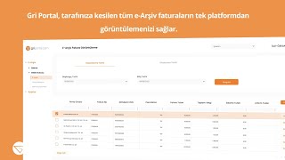 Tarafınıza Kesilen EArşiv Faturaları PDF Formatında Görüntülemek Gri Portal ile Mümkün [upl. by Marianne]