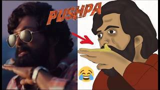 PUSHPA SRIVALLI SONG FUNNY 🤣🤣 MOVIE VS ART  COMEDY CLIP [upl. by Steinberg343]