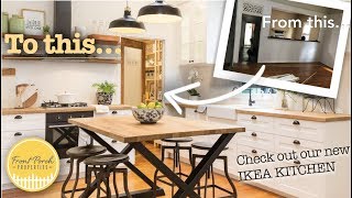 How to build a STUNNING but CHEAP kitchen  Affordable IKEA DIY kitchen Tutorial [upl. by Rogers24]