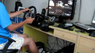 Logitech G25 on Gran Turismo 5 Track London [upl. by Ocirderf]