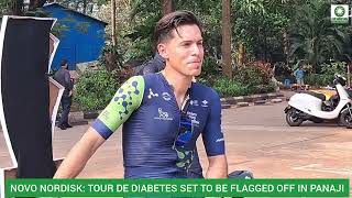 NOVO NORDISK PROCYCLIST LOGAN PHIPPEN ON TOUR DE DIABETES IN GOA [upl. by North342]