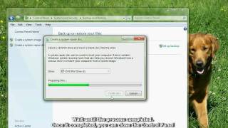 How to Create System Repair Disc in Windows 7 and Windows Vista [upl. by Leuqim]