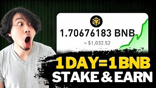 1 DAY  1 BNB  Stake amp Earn 1000 BINANCE COIN  Crypto News Today [upl. by Martinsen]