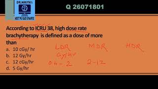 Brachytherapy dose rates [upl. by Mathian]