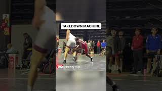 DJ Washington racked up 4 takedowns in the first period of his first match at the Southern Scuffle [upl. by Naitsihc349]