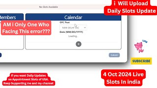 US Visa Slots Booking Error 4 Oct 2024  Are You facing Same Error  US Visa Scheduling Error Facing [upl. by Rains3]