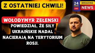 Ukraina idzie dalej w głąb rosyjskiego obwodu Kurskiego o kilka kilometrów Wojna Rosja  Ukraina [upl. by Zetnom109]