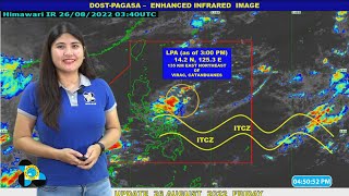 Public Weather Forecast Issued at 400 PM August 26 2022 [upl. by Nilek]