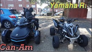 YAMAHA R1 RAPTOR MT10 SUPER QUAD raptor racing atv jaiifrais [upl. by Alisander]