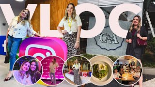 Vlogão Rotina em SP evento CampA gravações amigas influencers e pílulas de autoestima [upl. by Parnas]