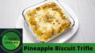 Pineapple Biscuit TrifleQuick Easy pineapple DessertCreamy Pineapple DelightNO Bake Biscuit Cake [upl. by Debo]