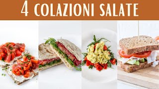 Cosa mangio a colazione 4 COLAZIONI SALATE Jennifer Pignatelli [upl. by Ayatnohs]