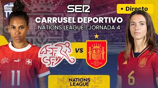 🇪🇸⚽️ SUIZA vs ESPAÑA  UEFA NATIONS LEAGUE FEMENINA EN DIRECTO [upl. by Voltz666]