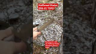 Busting Wire with the Halfbreed Blades ERK01 TOPO halfbreedblades survivalknife rescueknife [upl. by Ettennat]