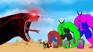 Rescue GODZILLA amp KONG  HULK From EL GRAN MAJA Returning from the Dead SECRET  FUNNY CARTOON [upl. by Arela]