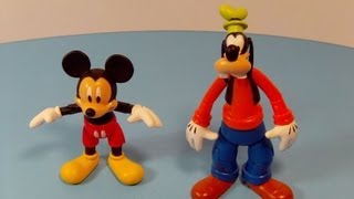 DISNEY PARKS MICKEY amp GOOFY MAGNETIC BUILDABLE MINI FIGURES TOY REVIEW [upl. by Nerrad]