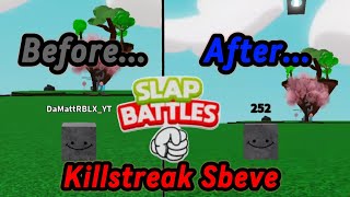 SBEVE has KILLSTREAK PHASES  Roblox Slap Battles [upl. by Htaek698]