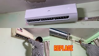 Split air conditioner change full process step by step [upl. by Nhoj]