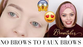 Realistic Eyebrow Tutorial for Women Going Through Chemo  Anastasia Dipbrow BROWTOBER [upl. by Kinna]