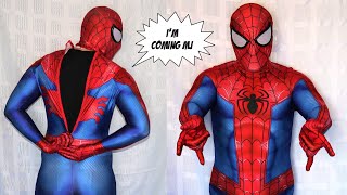 How To Put On A SPIDERMAN Suit [upl. by Arihsan]