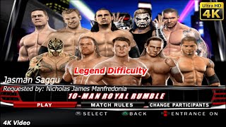 WWE SmackDown vs Raw 2010  John Cena vs 9 other wrestlers  10 Man Royal Rumble Again  Nicholas J [upl. by Ytiak]