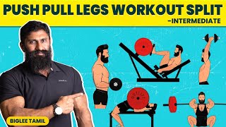 Push Pull Leg Workout Split  Intermediate  Workout Schedule  Biglee Tamil [upl. by Briant937]