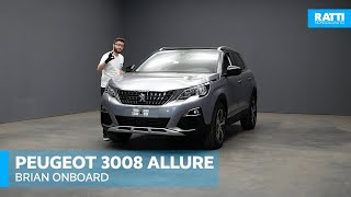 PEUGEOT 3008 12 PURETECH 130CV ALLURE GRIGIO ARTENSE BENZINA KM0  INTERNI ED ESTERNI CON BRIAN [upl. by Akimyt]