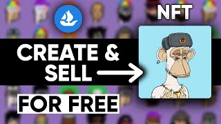 How to create NFT and sell them on opensea for free 2023 [upl. by Kally49]