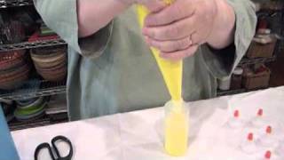 Cookie decorating how to fill an icing bottle [upl. by Aratahs]