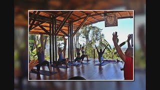 Afro Flow Yoga at the Wisdom amp Wellbeing Retreat at BLUE SPIRIT RETREAT CENTER in COSTA RICA [upl. by Idnim]