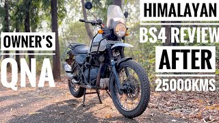 Himalayan Bs4 Review After 25500 kms🔥Qwners QnA royalenfieldhimalayan himalayan honestreview [upl. by Jamesy]