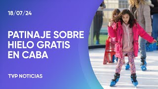 CABA furor por la pista de patinaje sobre hielo en el Parque de la Ciudad [upl. by Leelah]