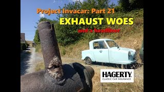 Project Invacar part 21 Exhaust Woes  and a headliner [upl. by Bezanson]