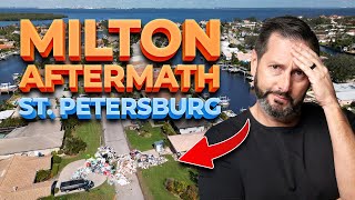 What’s Happening in St Petersburg Florida Post Hurricane Milton [upl. by Thanos]