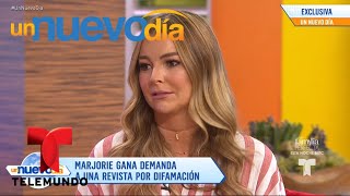 ¡Marjorie de Sousa vuelve a la carga contra Julián Gil  Un Nuevo Día  Telemundo [upl. by Uund]