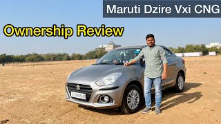 Maruti Dzire Vxi CNG Ownership Review  Car Ownership Review [upl. by Savory]