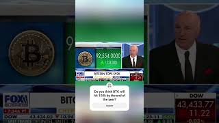 🔥 KEVIN O’LEARY “Bitcoin is gonna hit 100000 long before the holiday I think”🤝 bitcoin [upl. by Imtiaz]