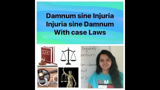 Q4 Law of Torts Damnum Sine Injuria and Injuria sine damnum With case laws [upl. by Tish]