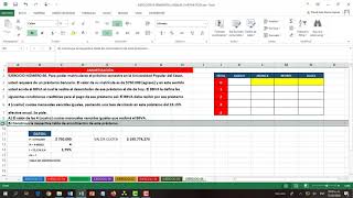 EJERCICIO 60 EN EXCEL AMORTIZACIÓN GRADUAL [upl. by Ymerej]