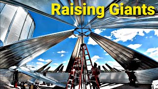 Here We GO Raising GIANT Grain Bins｜Part 1 [upl. by Rednaeel61]