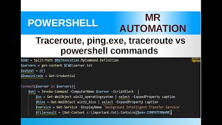 PowerShell S1E50 pingtraceroute [upl. by Nazar]