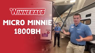 2023 Winnebago Micro Minnie 1800BH  Walkthrough [upl. by Webber]