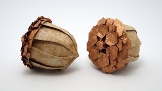 Origami Acorn Beth Johnson  Spread Hex Tessellation Eric Gjerde [upl. by Yawnoc]