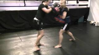 Muay Thai Blitz Conditioning Womens Kickboxing [upl. by Wivestad394]